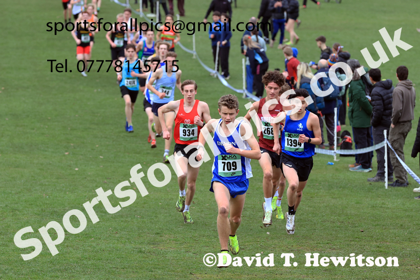 Mens Under-17s 2026 UK CAU Inter Counties Cross Country, Wollaton Park, Nottingham. Photo: David T. Hewitson/Sports for All Pics